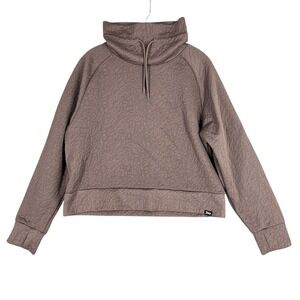 Juicy Couture Sport Funnel Neck Pullover Hoodie L Y2K Lounge Streetwear Capsule